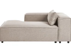 Chaise longue versione destra BRANDE Tessuto Marrone chiaro