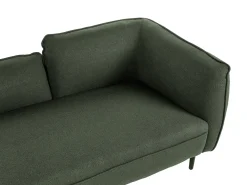 Chaise longue versione destra CHEVANNES Bouclé Verde scuro