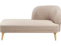Chaise longue versione destra TANLAY Tessuto Marrone chiaro