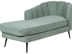 Chaise longue versione destra ALLIER Bouclé Verde