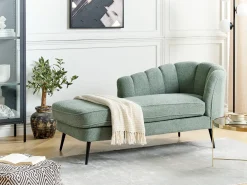 Chaise longue versione destra ALLIER Bouclé Verde