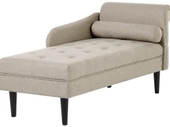 Chaise longue versione destra YVOIRE Tessuto Beige