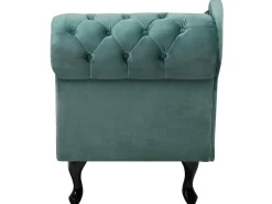 Chaise longue versione destra NIMES Velluto Verde menta