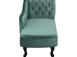 Chaise longue versione destra NIMES Velluto Verde menta