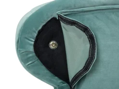Chaise longue versione destra NIMES Velluto Verde menta