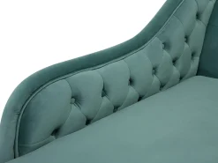 Chaise longue versione destra NIMES Velluto Verde menta