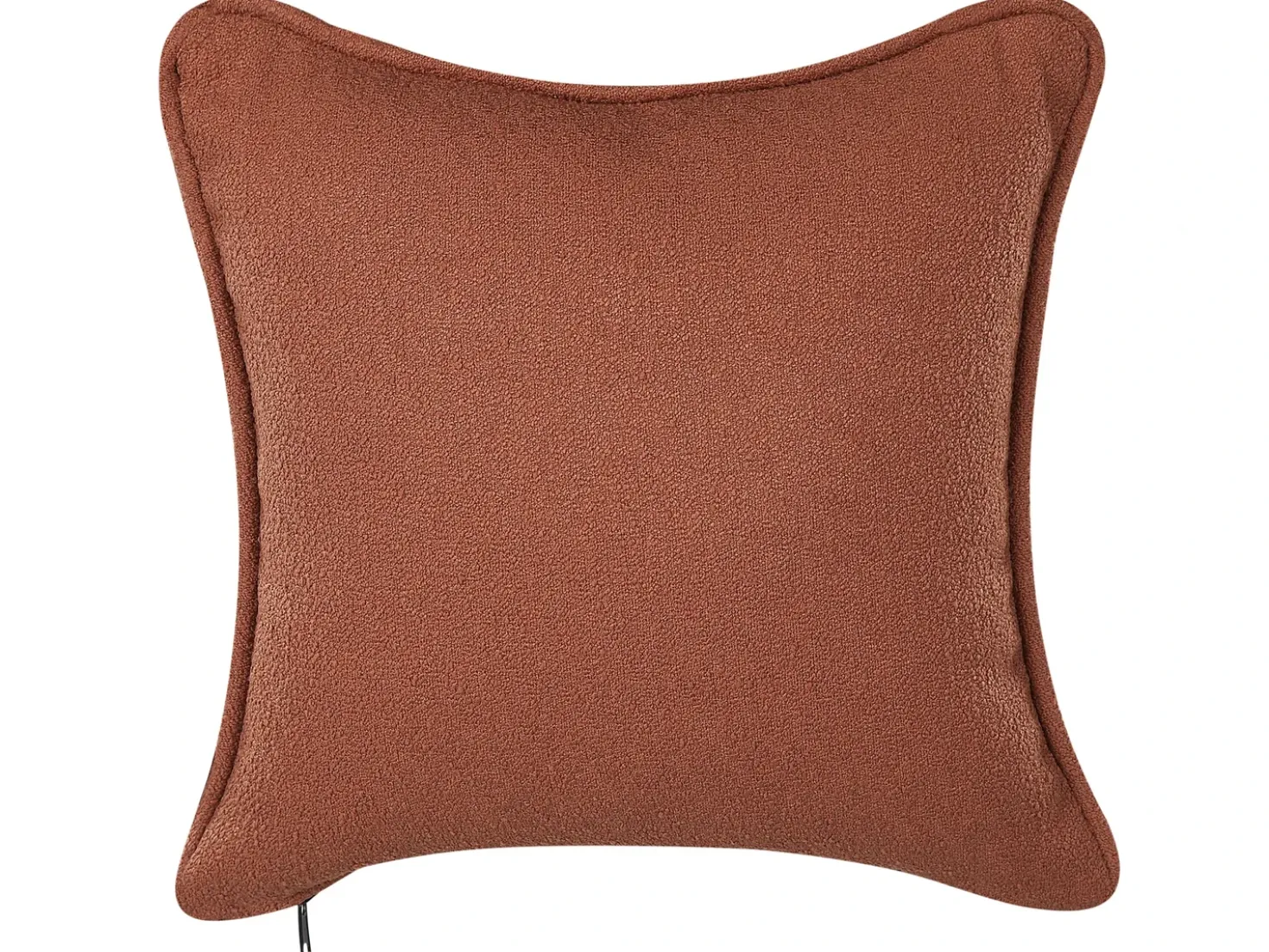 Chaise longue versione destra CHEVANNES Bouclé Rosso scuro