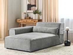 Chaise longue versione destra HELLNAR Tessuto Grigio