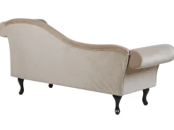 Chaise longue versione destra LATTES Velluto Beige