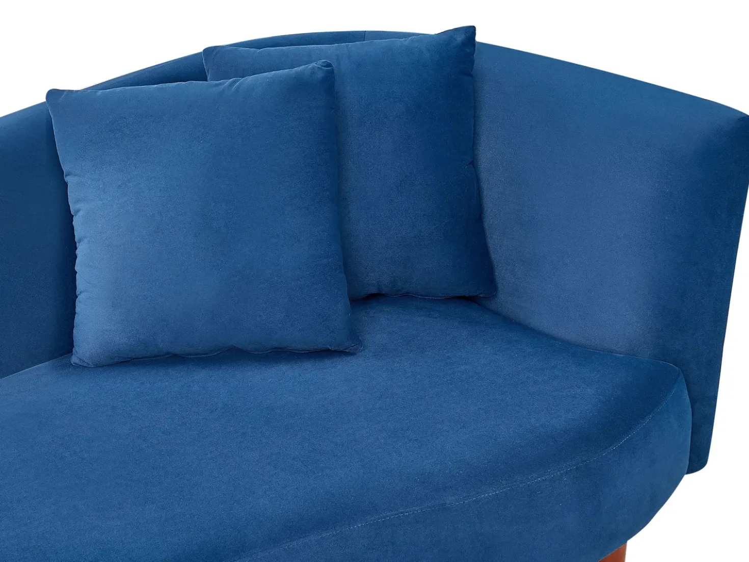 Chaise longue versione destra CHAUMONT Velluto Blu marino