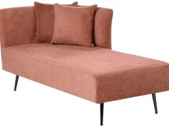 Chaise longue versione destra RIOM Tessuto Rosso