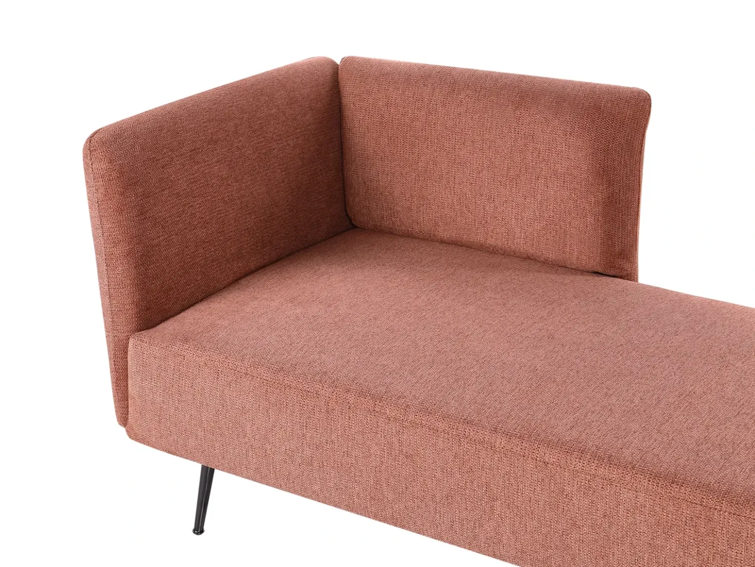 Chaise longue versione destra RIOM Tessuto Rosso