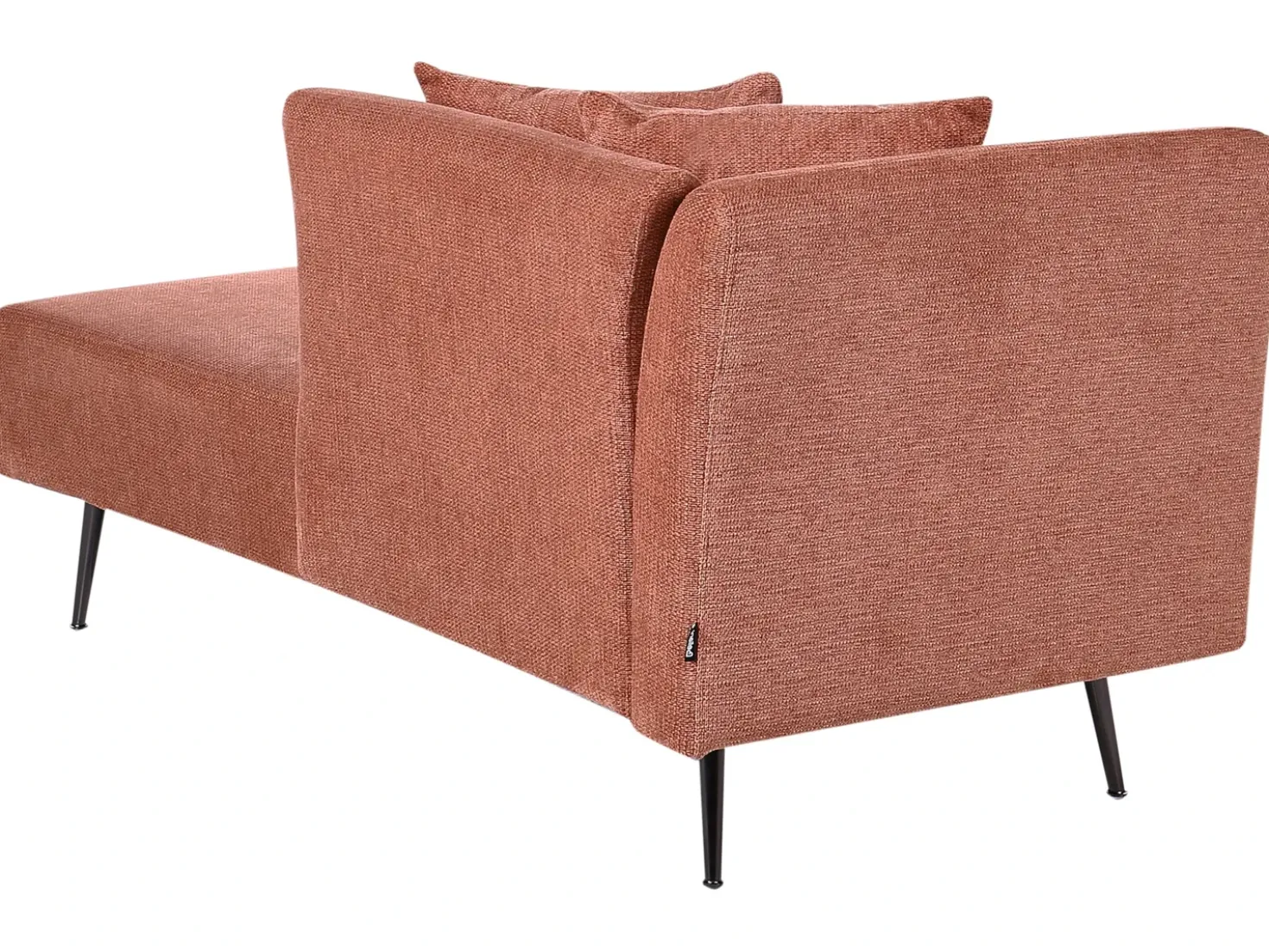 Chaise longue versione destra RIOM Tessuto Rosso