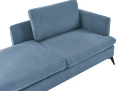 Chaise longue versione destra SIEVOZ Tessuto Blu