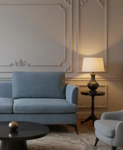 Chaise longue versione destra SIEVOZ Tessuto Blu