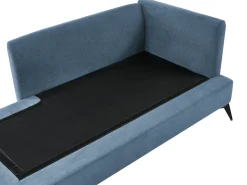 Chaise longue versione destra SIEVOZ Tessuto Blu