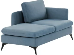 Chaise longue versione destra SIEVOZ Tessuto Blu