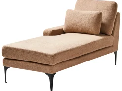Chaise longue versione destra EWRON Bouclé Beige sabbia