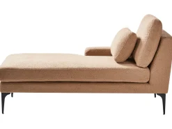 Chaise longue versione destra EWRON Bouclé Beige sabbia
