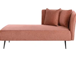 Chaise longue versione destra RIOM Tessuto Rosso