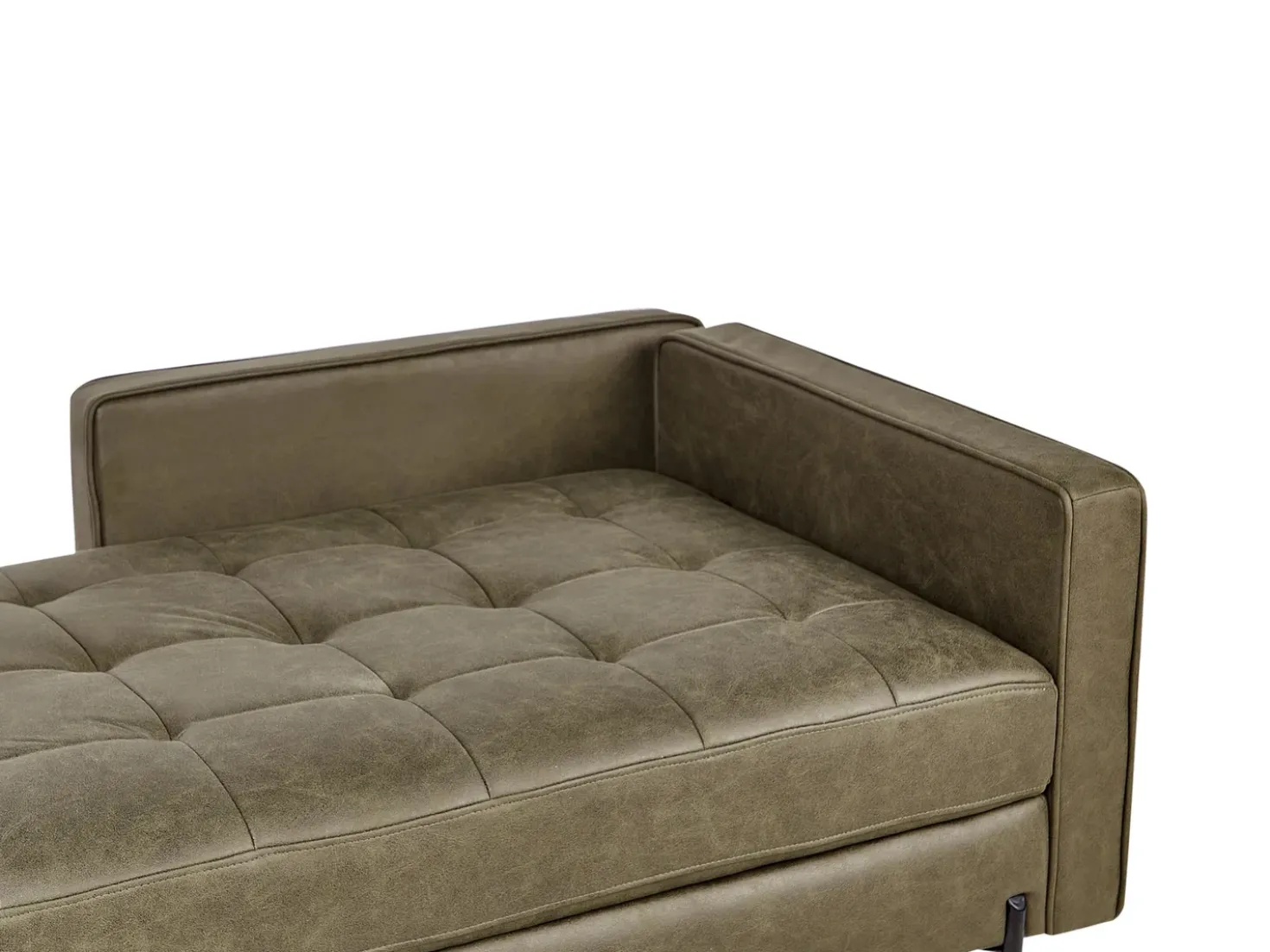 Chaise longue versione destra REBAIS Pelle sintetica Verde
