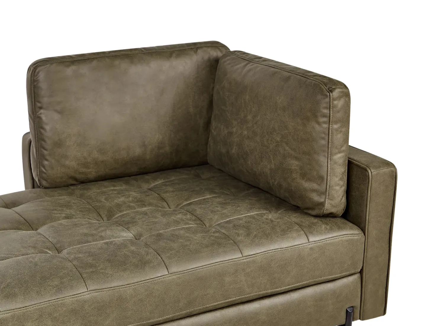 Chaise longue versione destra REBAIS Pelle sintetica Verde