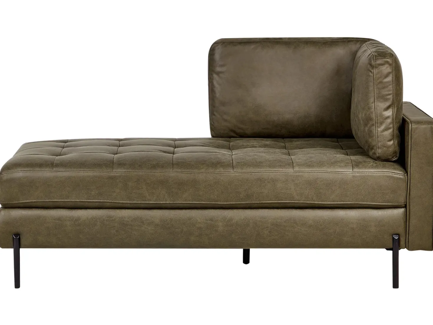 Chaise longue versione destra REBAIS Pelle sintetica Verde
