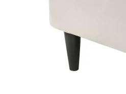 Chaise longue versione destra LUIRO Velluto Beige con contenitore