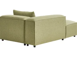 Chaise longue versione destra BRANDE Tessuto Verde chiaro