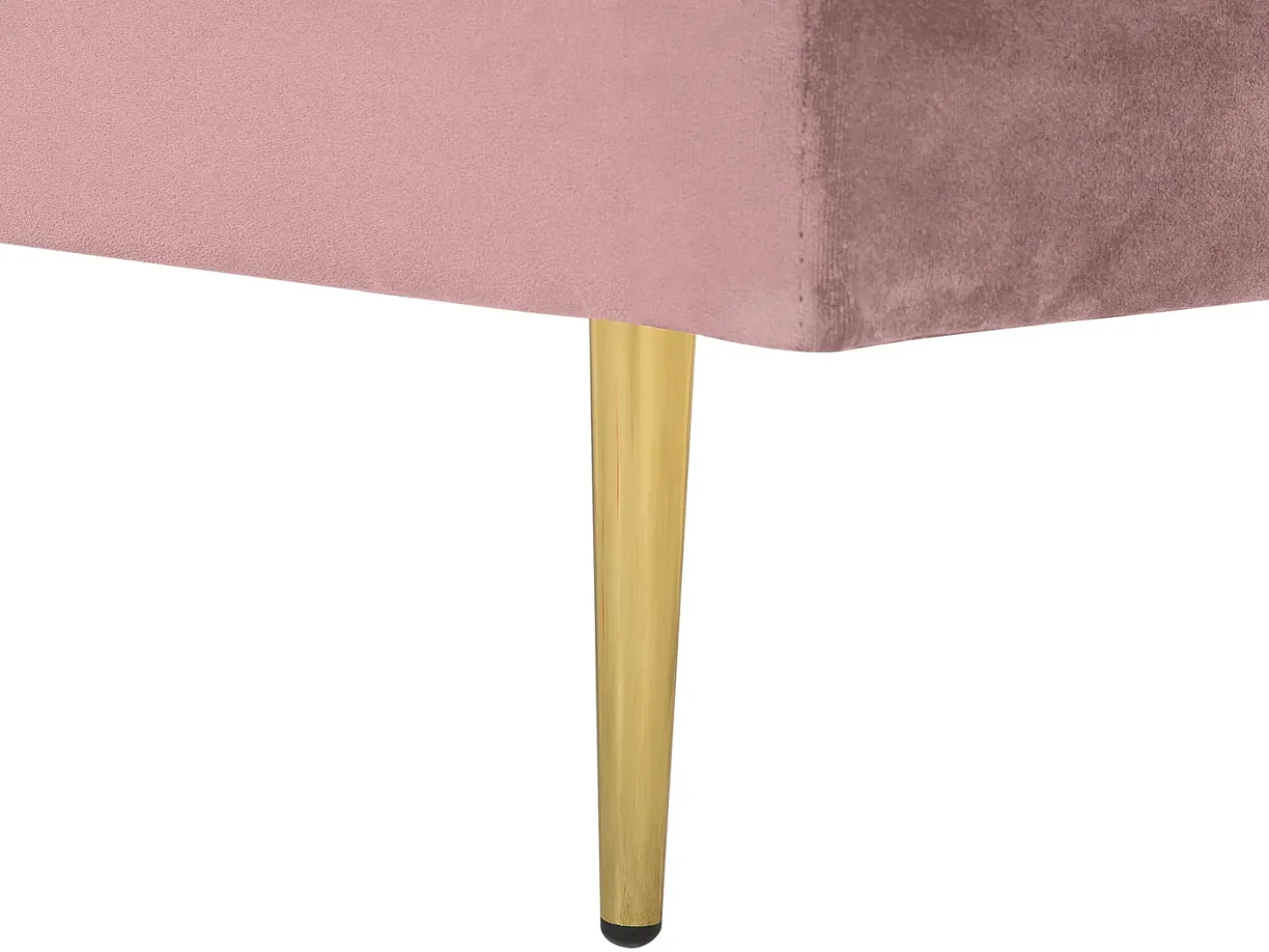 Chaise longue versione destra MIRAMAS Velluto Rosa