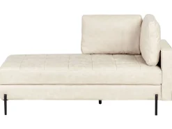 Chaise longue versione destra REBAIS Pelle sintetica Beige chiaro