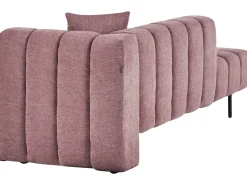 Chaise longue versione destra LANNILS Tessuto Rosa