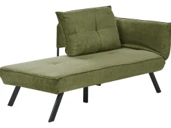 Chaise longue versione destra ROCAMADOUR Tessuto Verde
