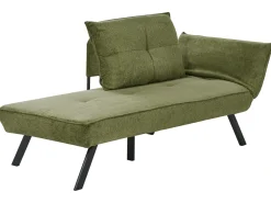 Chaise longue versione destra ROCAMADOUR Tessuto Verde