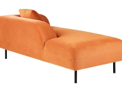 Chaise longue versione destra LE CRAU Velluto Arancione