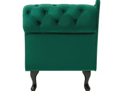 Chaise longue versione destra NIMES Velluto Verde