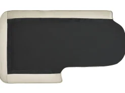 Chaise longue versione destra ALLIER Velluto Beige