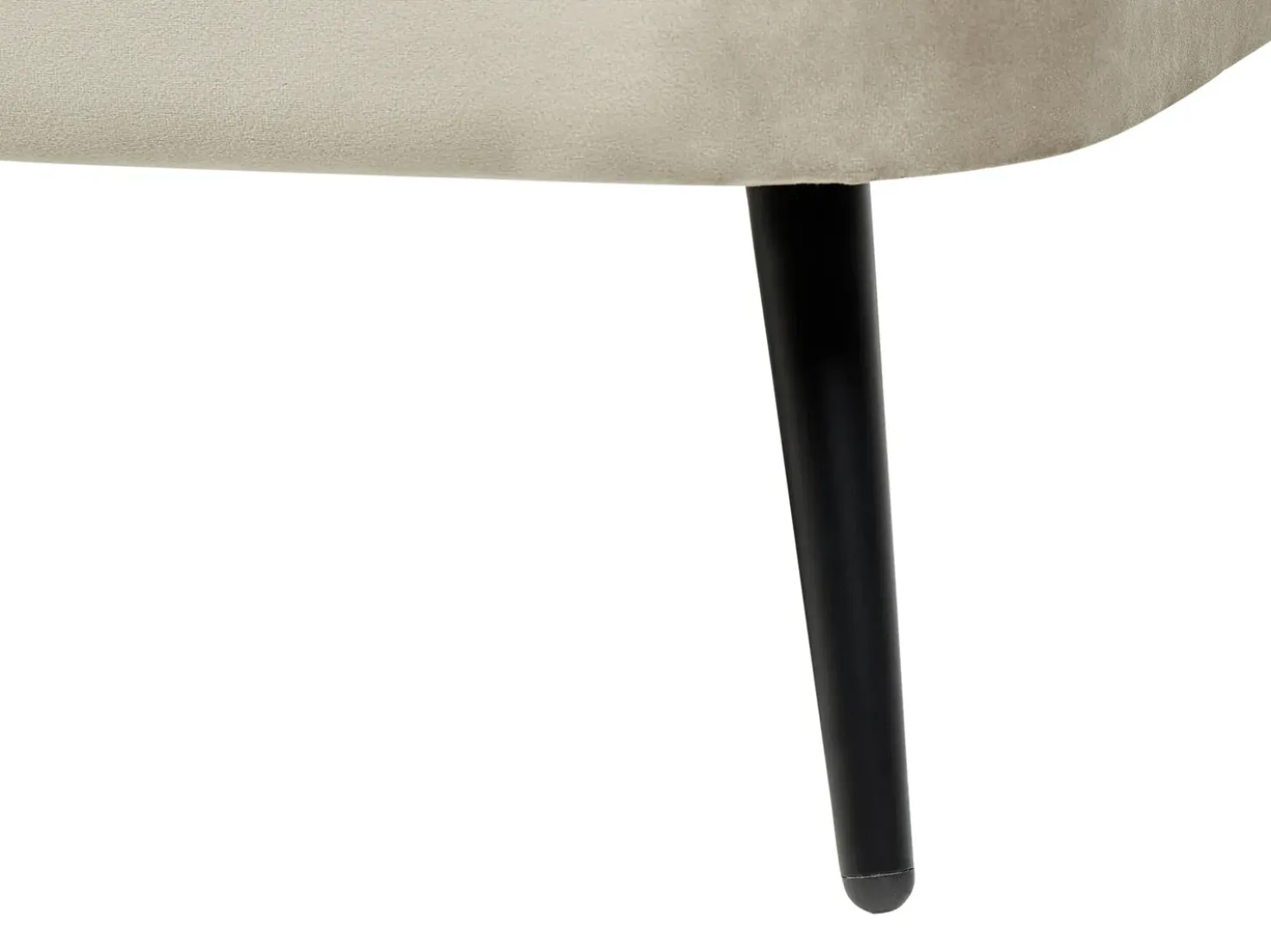 Chaise longue versione destra ALLIER Velluto Beige