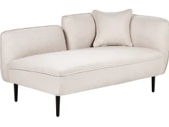 Chaise longue versione destra CHEVANNES Bouclé Beige chiaro
