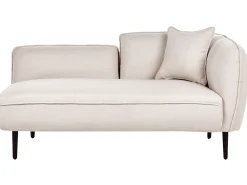 Chaise longue versione destra CHEVANNES Bouclé Beige chiaro
