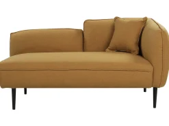 Chaise longue versione destra CHEVANNES Bouclé Senape