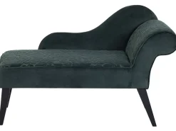 Chaise longue versione destra BIARRITZ Velluto Verde scuro