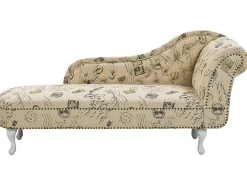Chaise longue versione destra NIMES Tessuto Beige