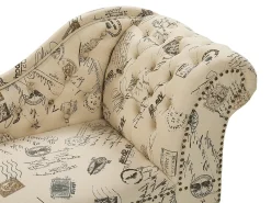Chaise longue versione destra NIMES Tessuto Beige