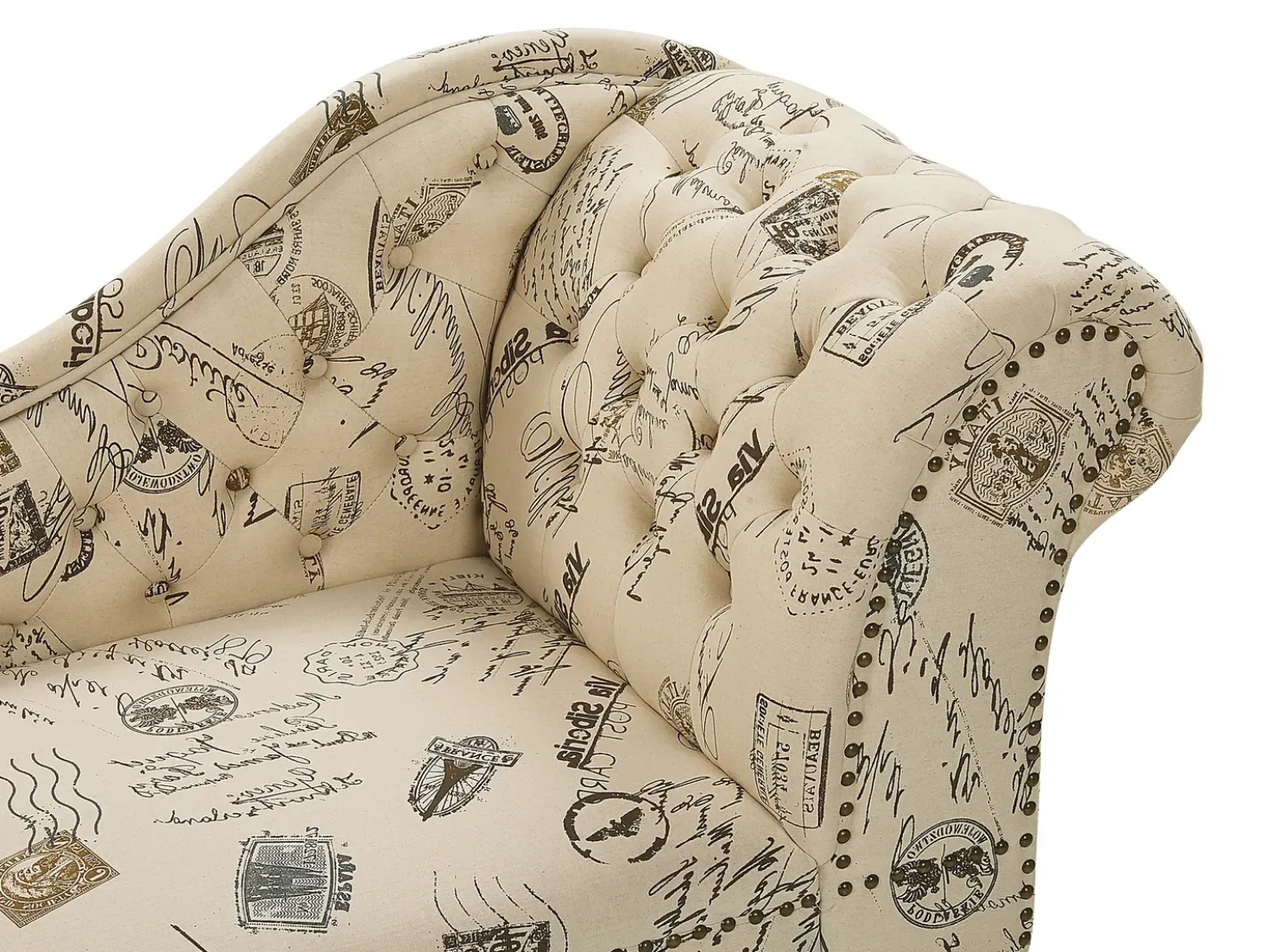 Chaise longue versione destra NIMES Tessuto Beige