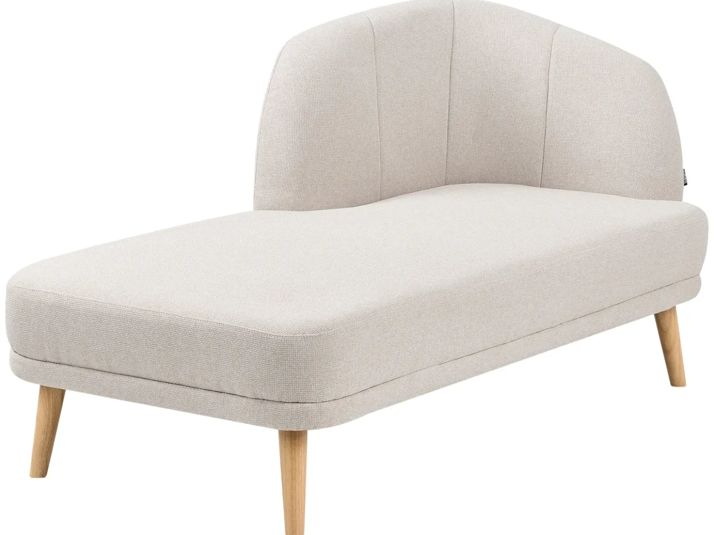 Chaise longue versione destra TANLAY Tessuto Beige chiaro