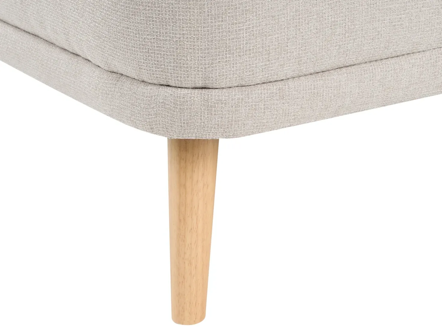Chaise longue versione destra TANLAY Tessuto Beige chiaro