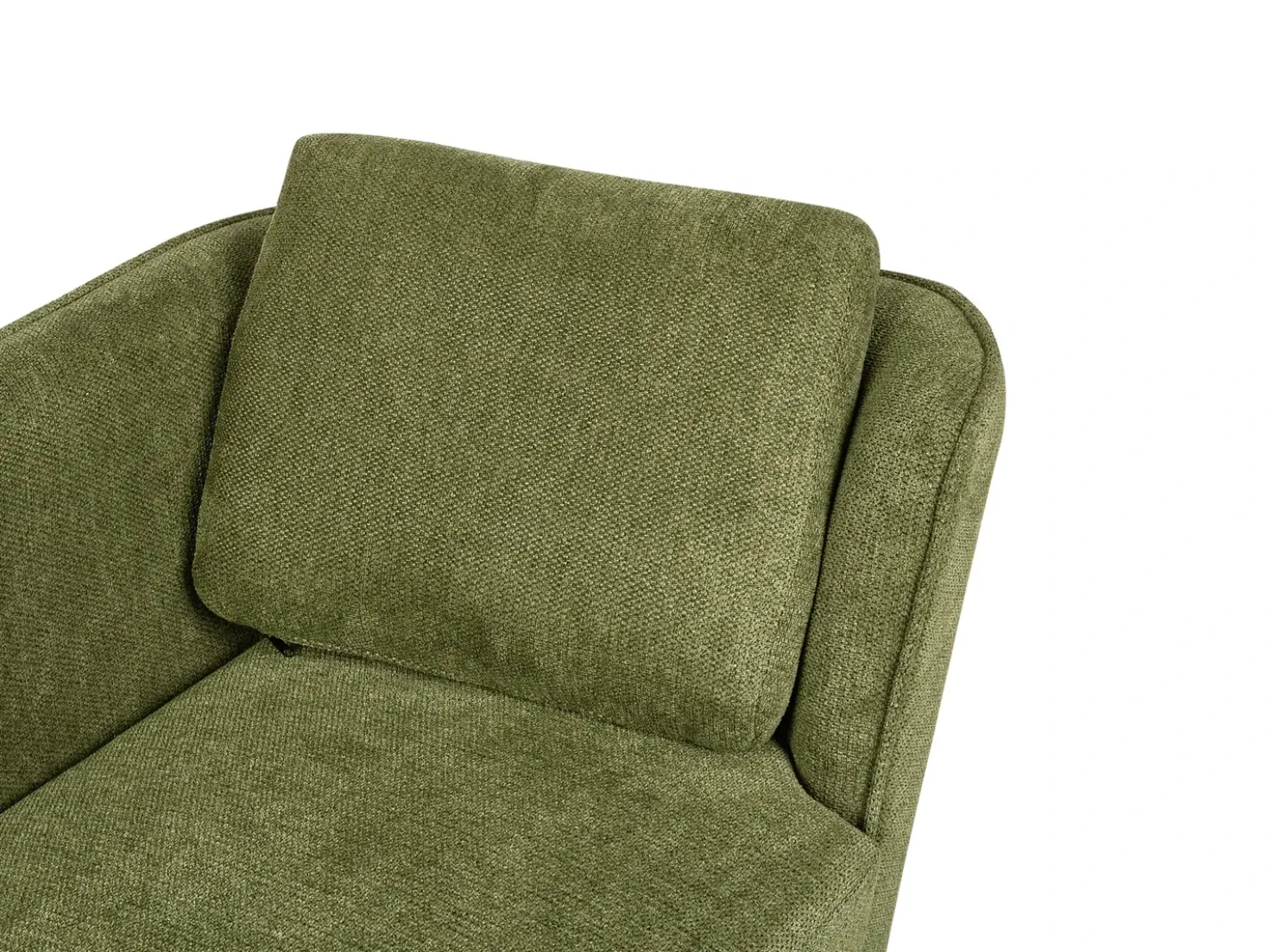 Chaise longue versione destra ARTHEZE Tessuto Verde scuro