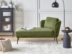 Chaise longue versione destra ARTHEZE Tessuto Verde scuro