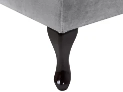 Chaise longue versione destra PESSAC Velluto Grigio chiaro con contenitore